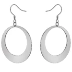 Pendientes Minimalistas Círculo De Acero