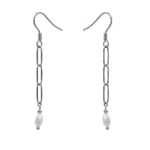 Pendientes de Cadena Y Perlas Barrocas