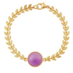 Brazalete con Eslabones de acero y Colgante