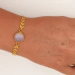Pulsera con Eslabones de acero y Colgante