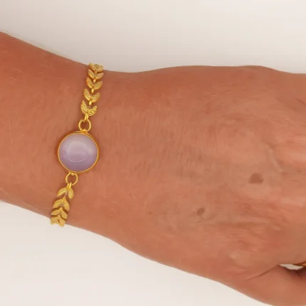 Pulsera con Eslabones de acero y Colgante