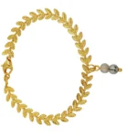 brazalete con Eslabones de acero y Colgante