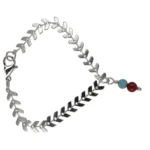 Pulsera con Eslabones de acero y Colgante